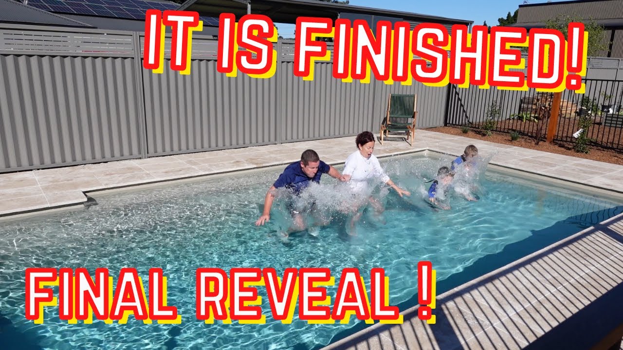 LIVE | Vman Vlogs - Narellan Pools fibrelgass inground pool install is complete - the final reveal!