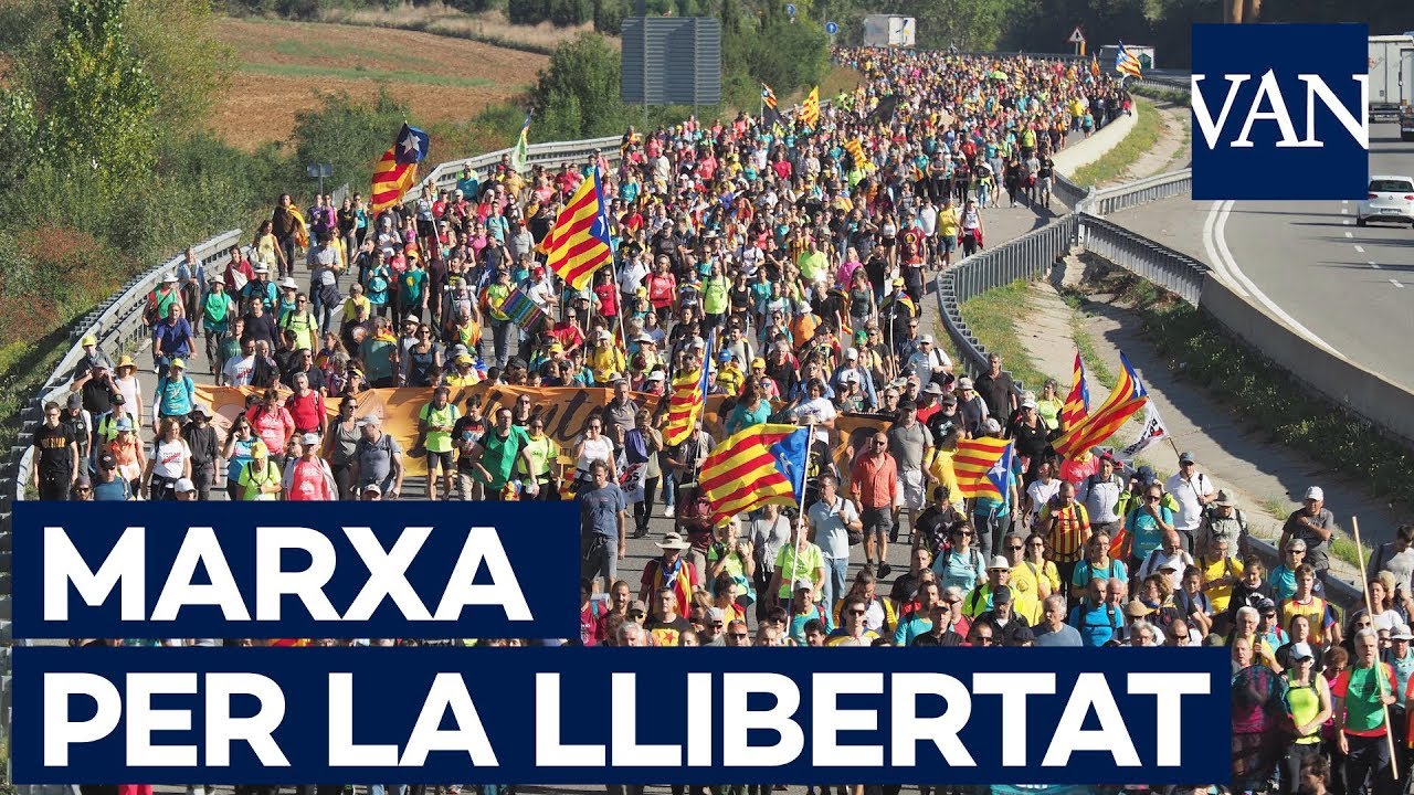 'Marxa per la Llibertat' en Girona