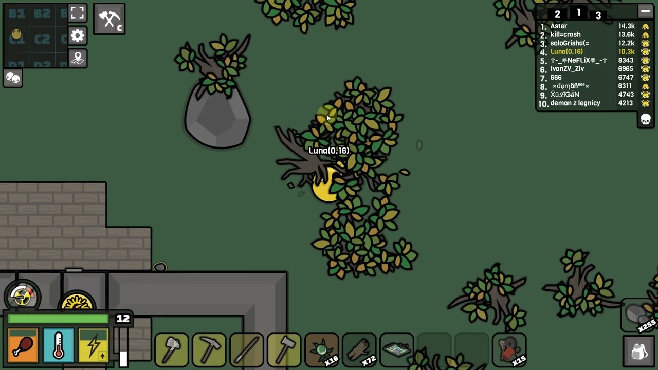 Fullgame Devast.io part 21 / survival, but the weapon is only a spear Devast.io