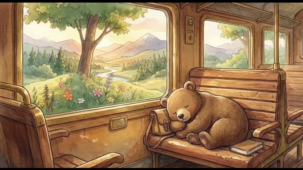 Sleep All Night on a Moving Train 🚂 Gentle Ride for Deep Sleep
