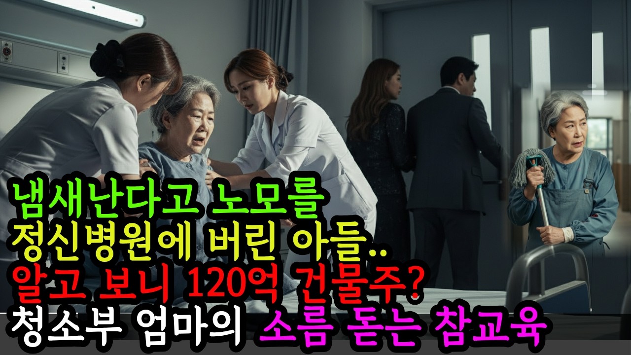 냄새난다고노모를 정신병원에버린 아들..알고보니 120억 건물주? 청소부 엄마의 소름돋는 참교육ㅣ인생사연ㅣ노후사연ㅣ감동사연ㅣ오디오북 | 인생오디오북 |사이다사연