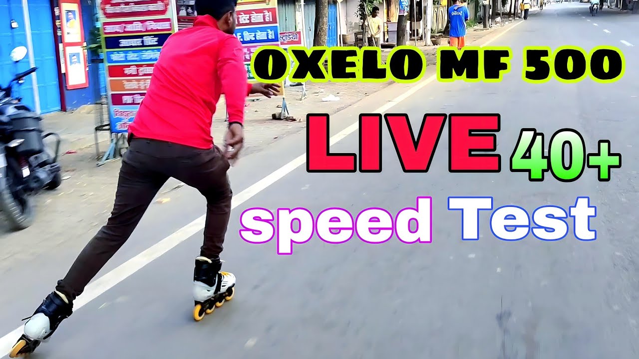 oxelo mf 500 speed test 🔥😱| oxelo mf 500 top speed | skating speed test | inline skating speed test