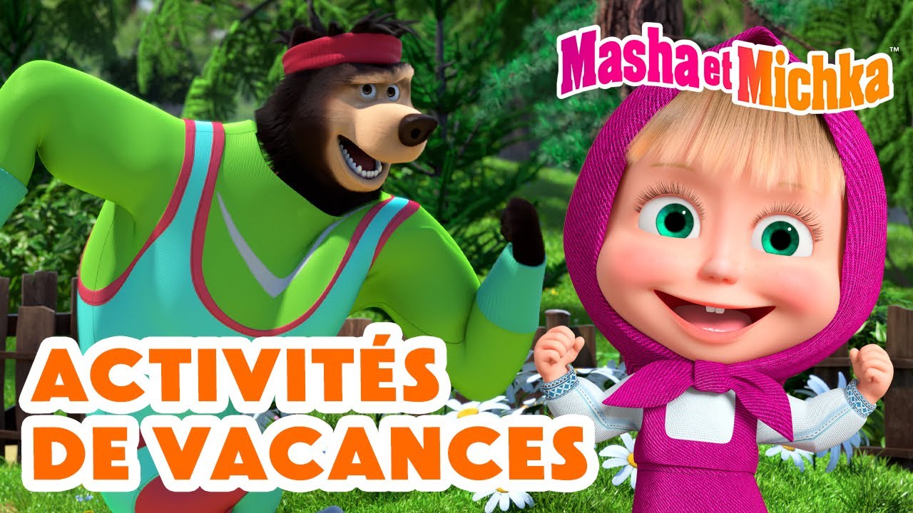 Masha et Michka 👩‍🎨📸 Activités de Vacances 🐊🏋️‍♀️ Collection d'épisodes