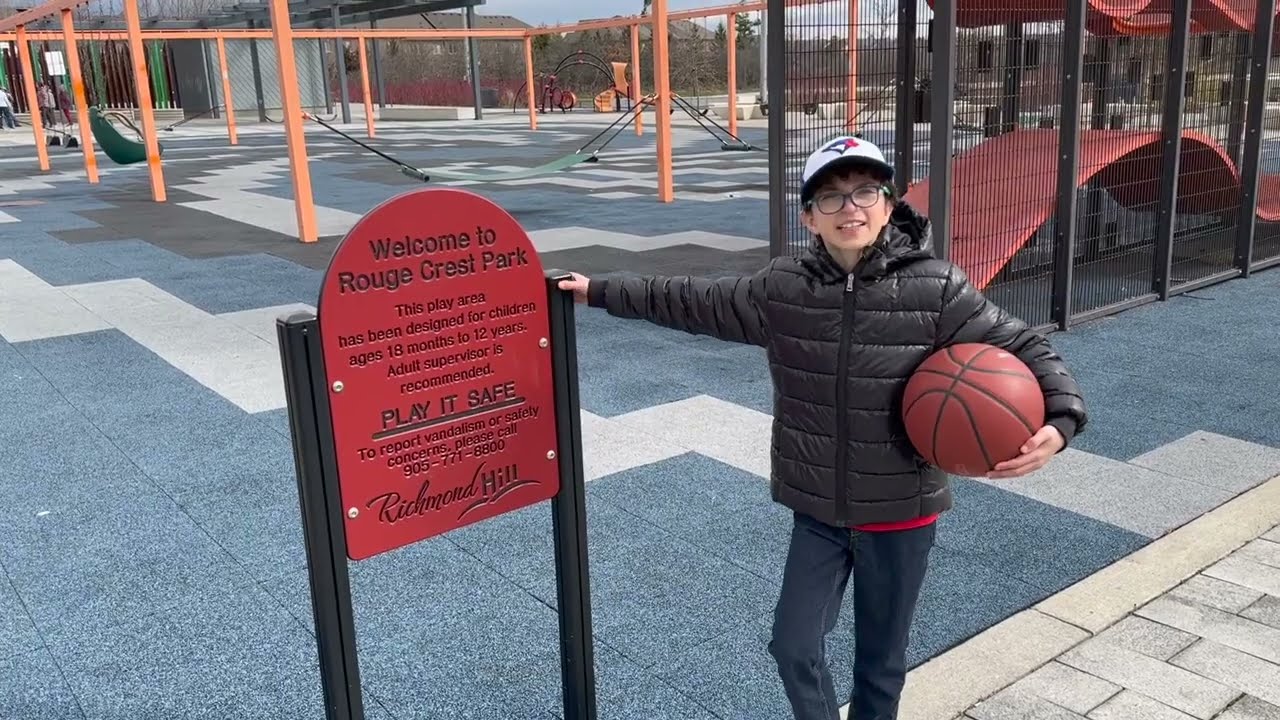 Rouge Crest Park Playground Tour – Giant Climbing Structure & Basketball Fun! 🛝🏀 | Richmond Hill