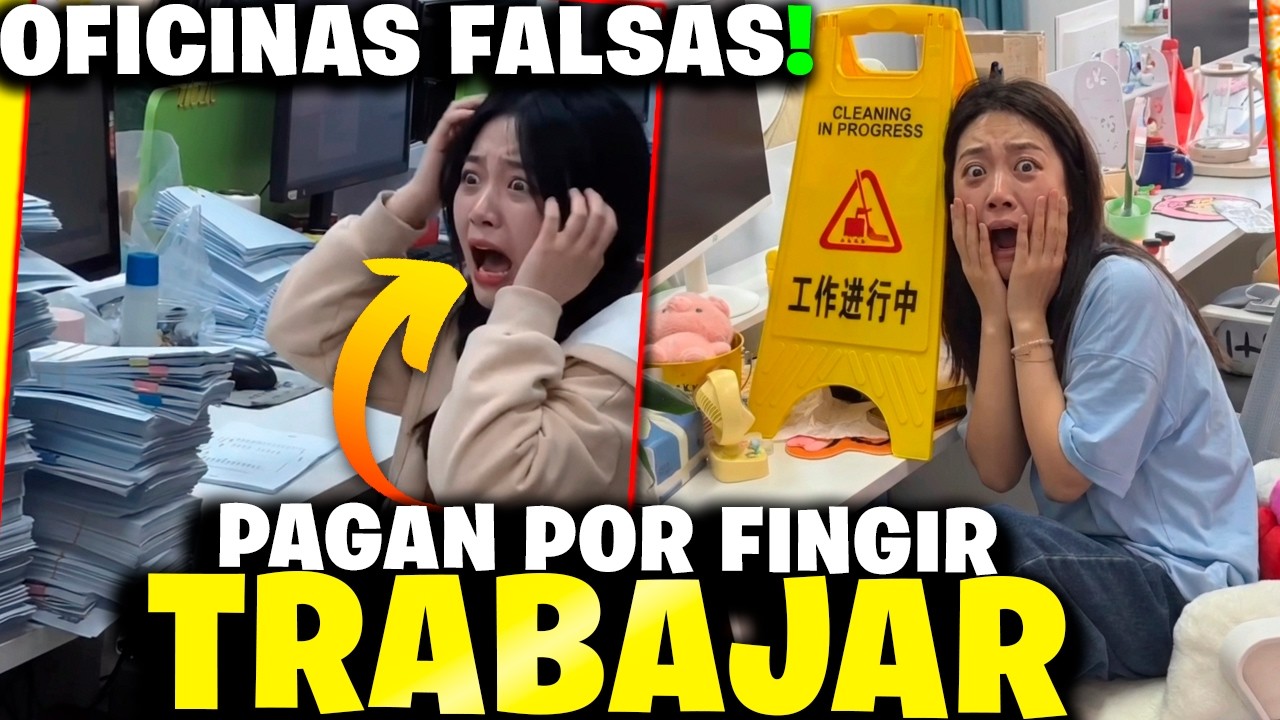 La nueva locura en CHINA… pagan por fingir trabajar en oficinas falsas 😱💀