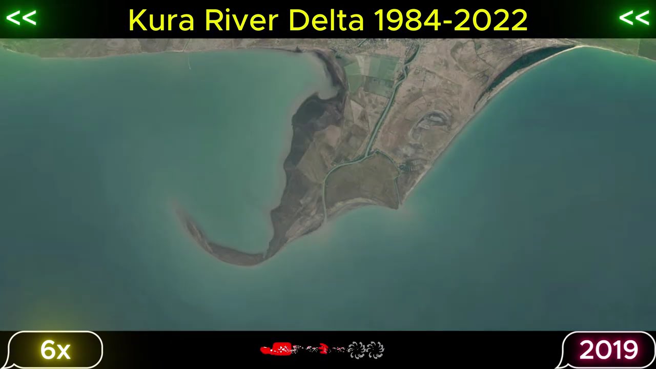 Kura River Delta 1984-2022 - Historical imagery