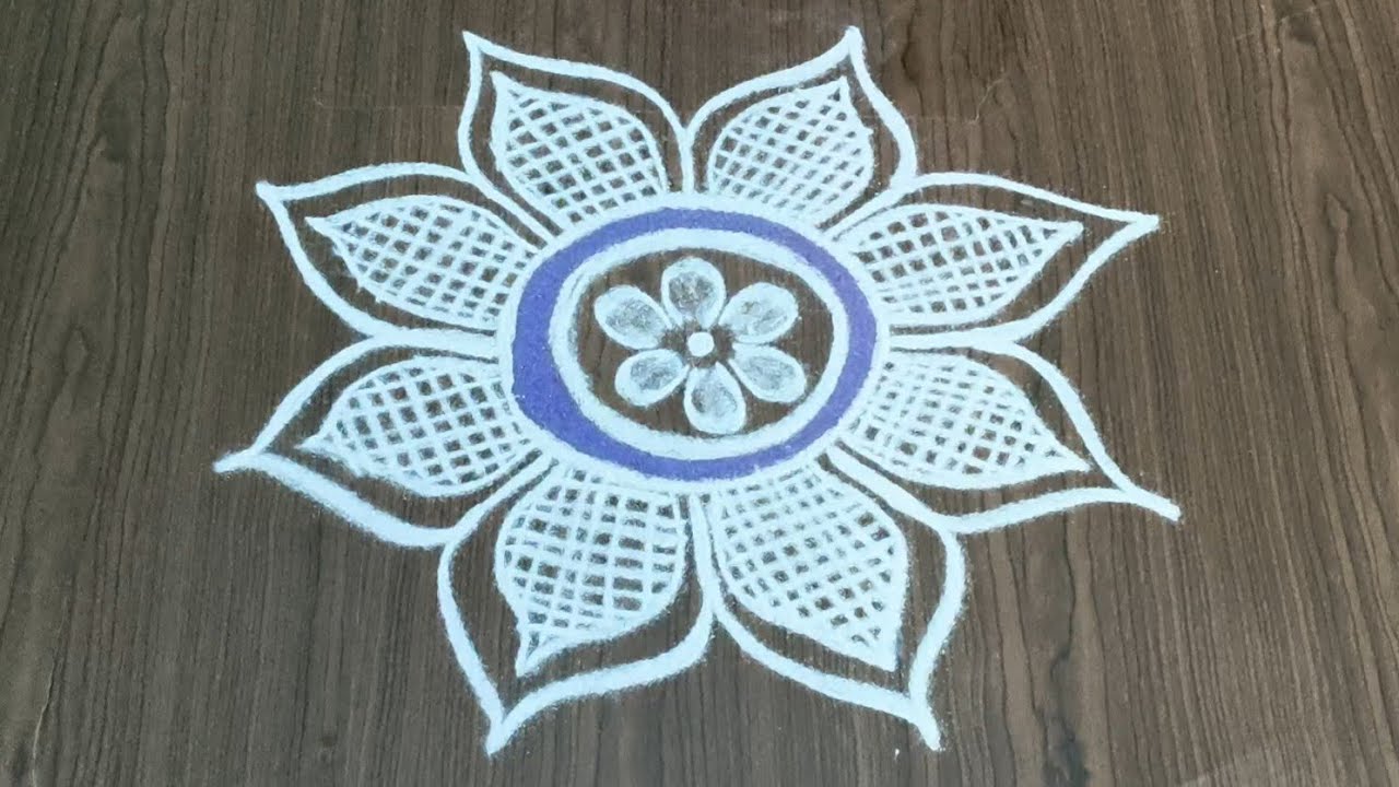 நாளைய வியாழன் கிழமைக்கு 🥰 அழகான ரங்கோலி கோலம் 🌺#dailyrangolivideo#freehandrangolis#easyrangoli 