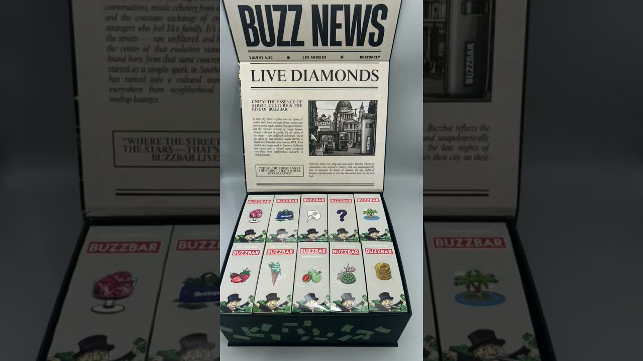 ⬆️ BUZZ BAR 3G SWITCH DISPOSABLE‼️ ✅ MONOPOLY EDITION 💰🏙️💨#buzzbar #disposablevape #monopolyedition