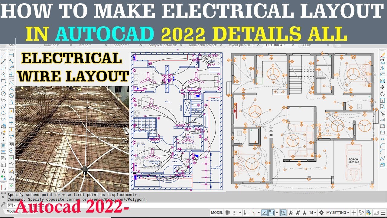 Electrical Layout in AutoCAD 2022 Advance | how to learn electrical drawing in very easy step