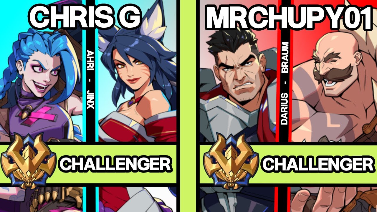 2XKO ▰ CHRIS G (Ahri-Jinx) vs MRCHUPY01 (Darius-Braum) ▰ 2XKO Pro Replays