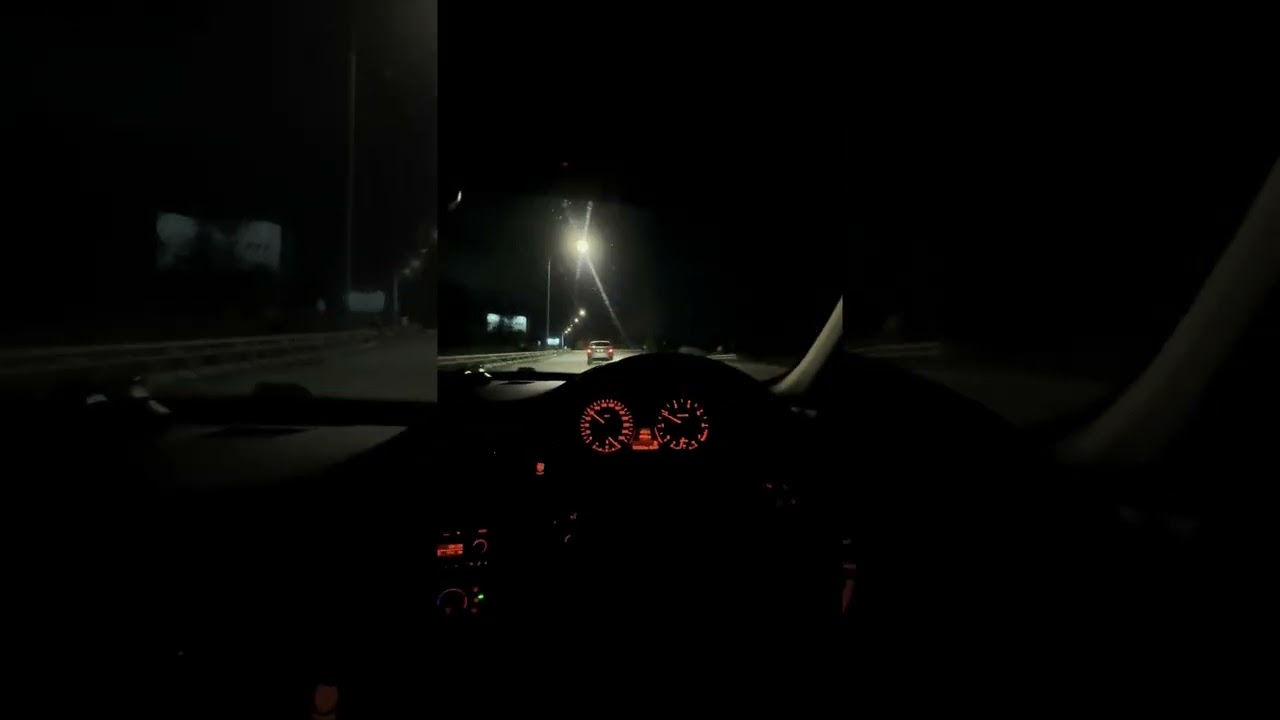 Night Drive POV in BMW 328i 2007 | Just Driving Through the City