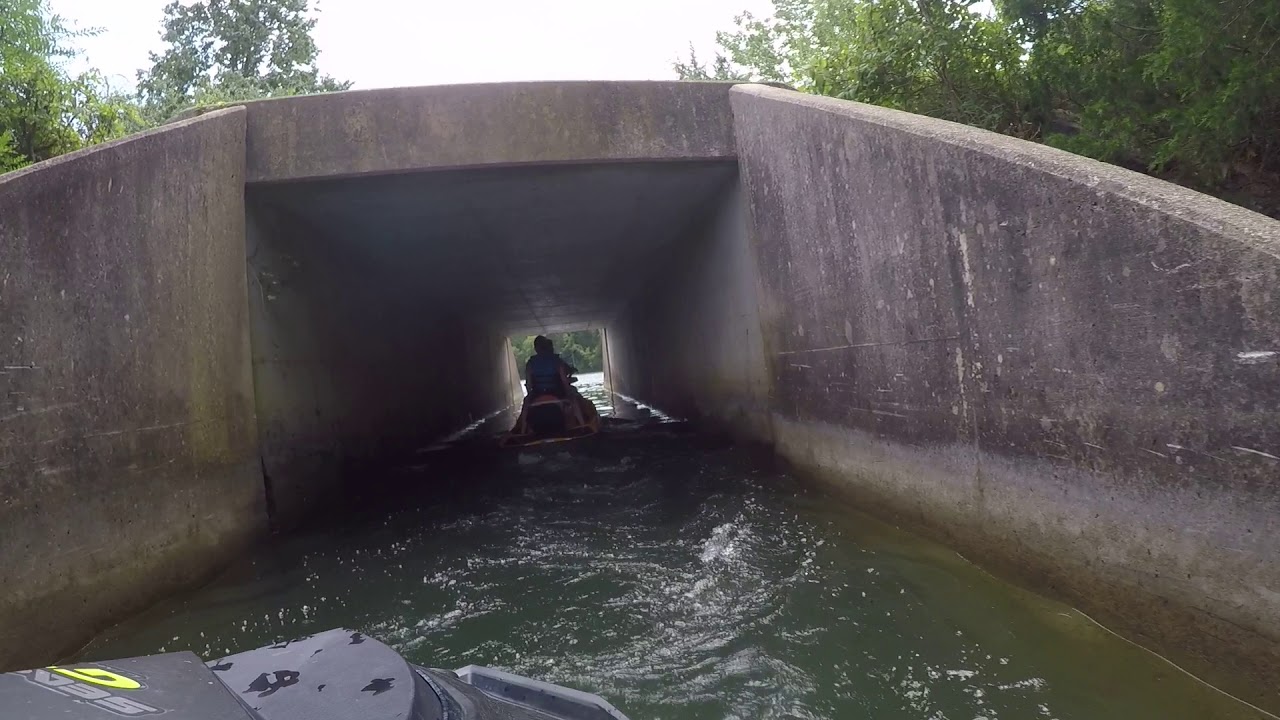 7/28/18 Tim's Ford lake tunnel at end and still trying to find the cave