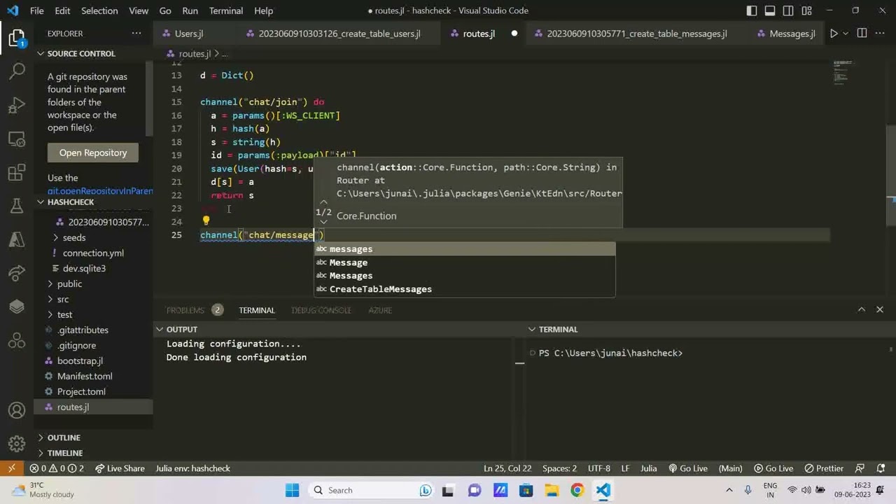 Create a real time Messaging App in 40 minutes using Web Socket in Julia (Part 2)