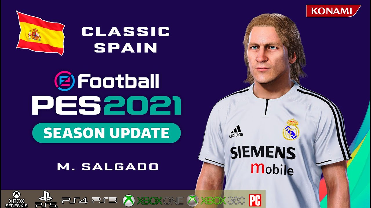 M. SALGADO face+stats (Classic Spain) How to create in PES 2021