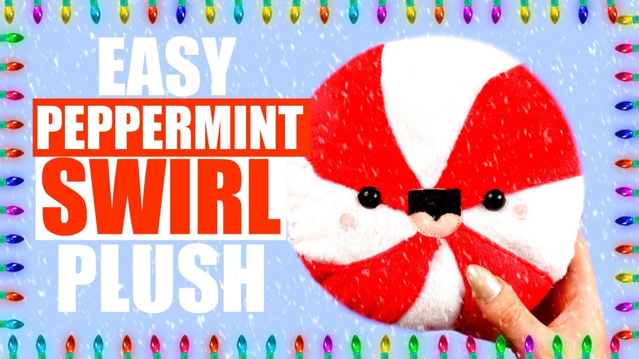 DIY PEPPERMINT SWIRL CANDY PLUSH | #CHELSEYDIYMAS #7
