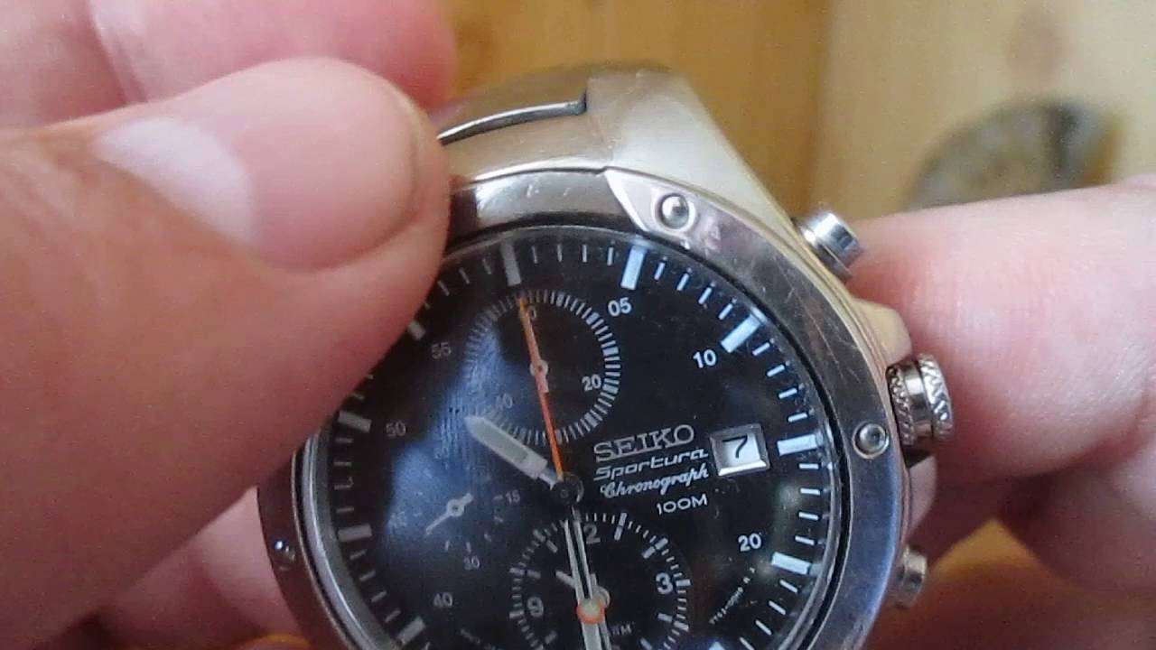 Seiko sportura chronograph