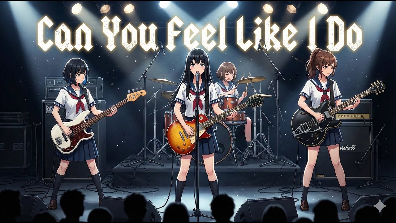 もしもJKバンドがELLEGARDEN の『Can You Feel Like I Do』をカバーしたら…【Cover by 永愛(AI)高校軽音部】