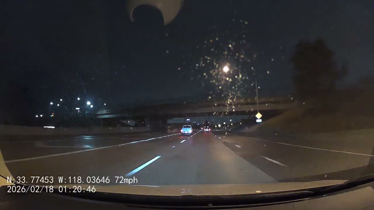 #Daily #Drive #Dashcam #South California, #USA#Los Angeles #Rainy and #Stormy #Night