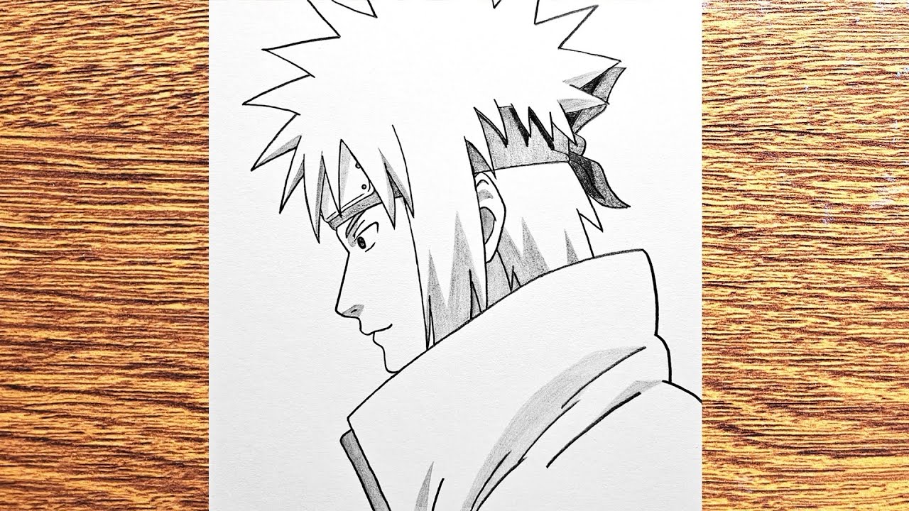 How to Draw Minato Namikaze (Naruto) - Step by Step Tutorial | Anime Drawing Easy
