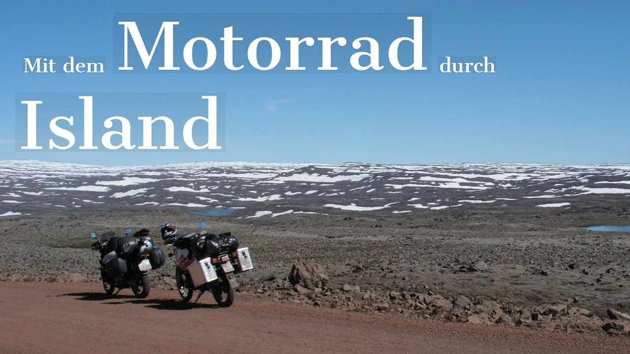 Mit dem Motorrad durch Island