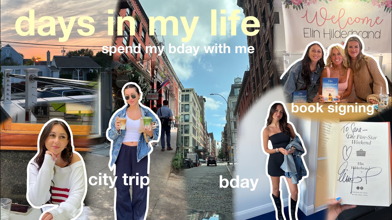 days in my life! (bday vlog, city trip, clothing haul, book signing + more!)