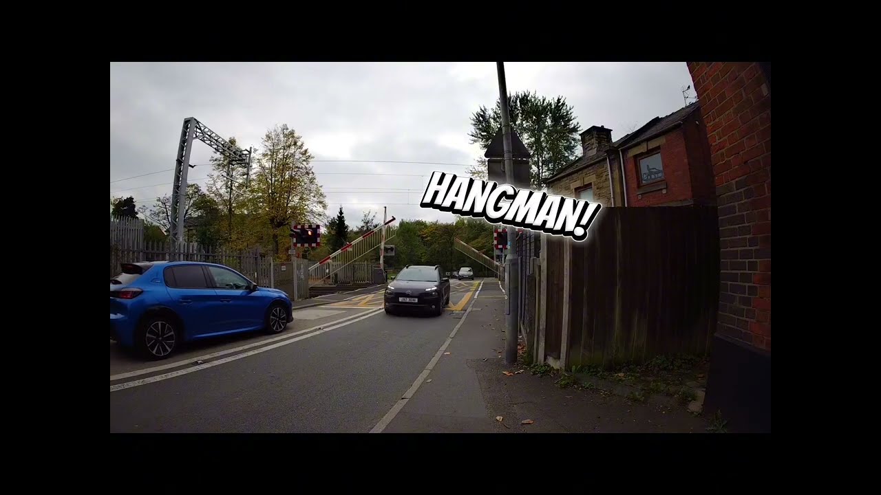 *SHOCKING MISUSE, HANGMAN and X2 Slow barrier* Clayton Bridge Level Crossing - G.Manchester