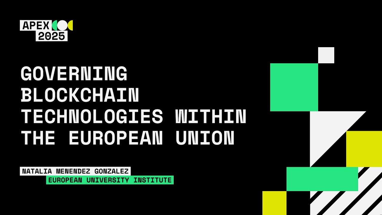 Governing Blockchain Technologies Within the European Union, Natalia Menendez Gonzalez