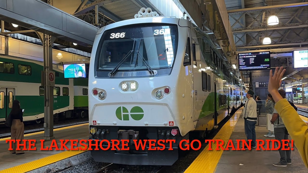 The Lakeshore Go Train Ride From Union Station To Mimico Go Station and Back