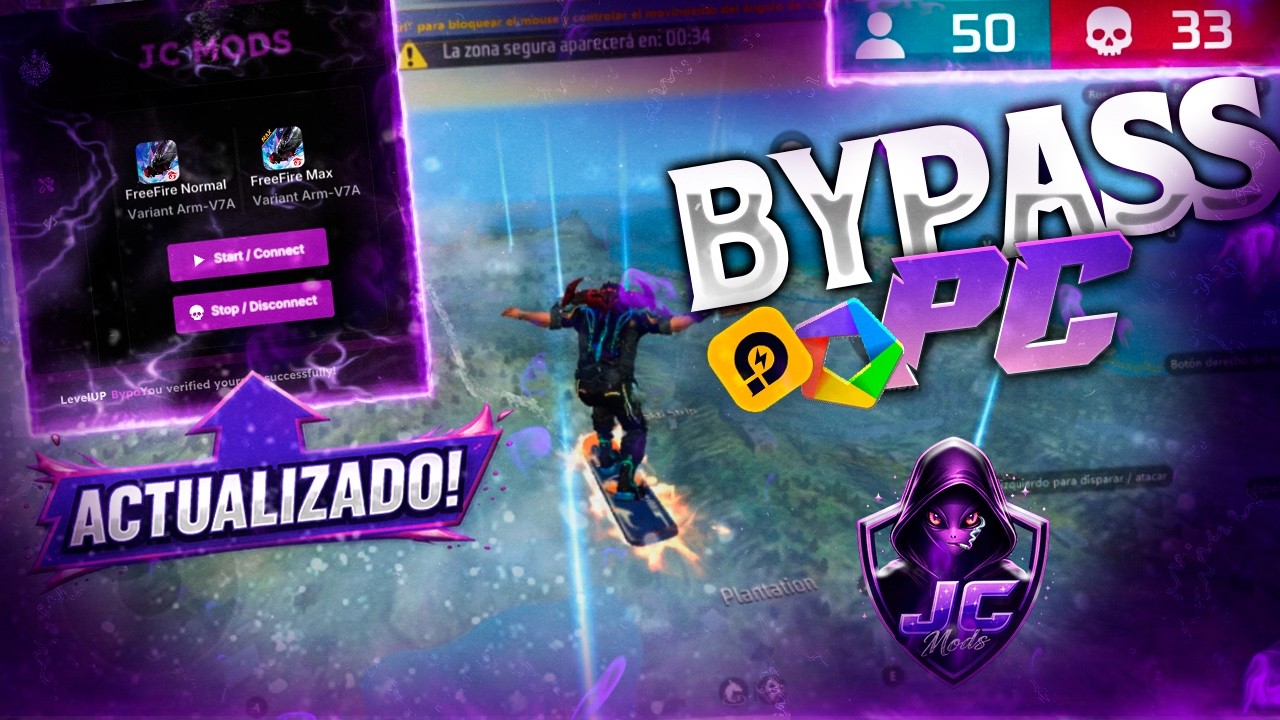 NUEVO BYPASS PARA EMULADOR FREE FIRE ACTUALIZADO | 100% SEGURO PARA CUENTA PRINCIPAL 🔥🔐