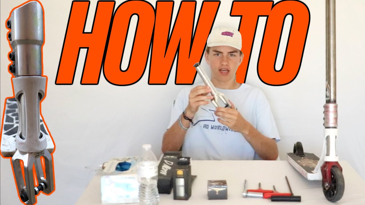 HOW TO INSTALL A NEW SCOOTER FORK AND CLAMP!