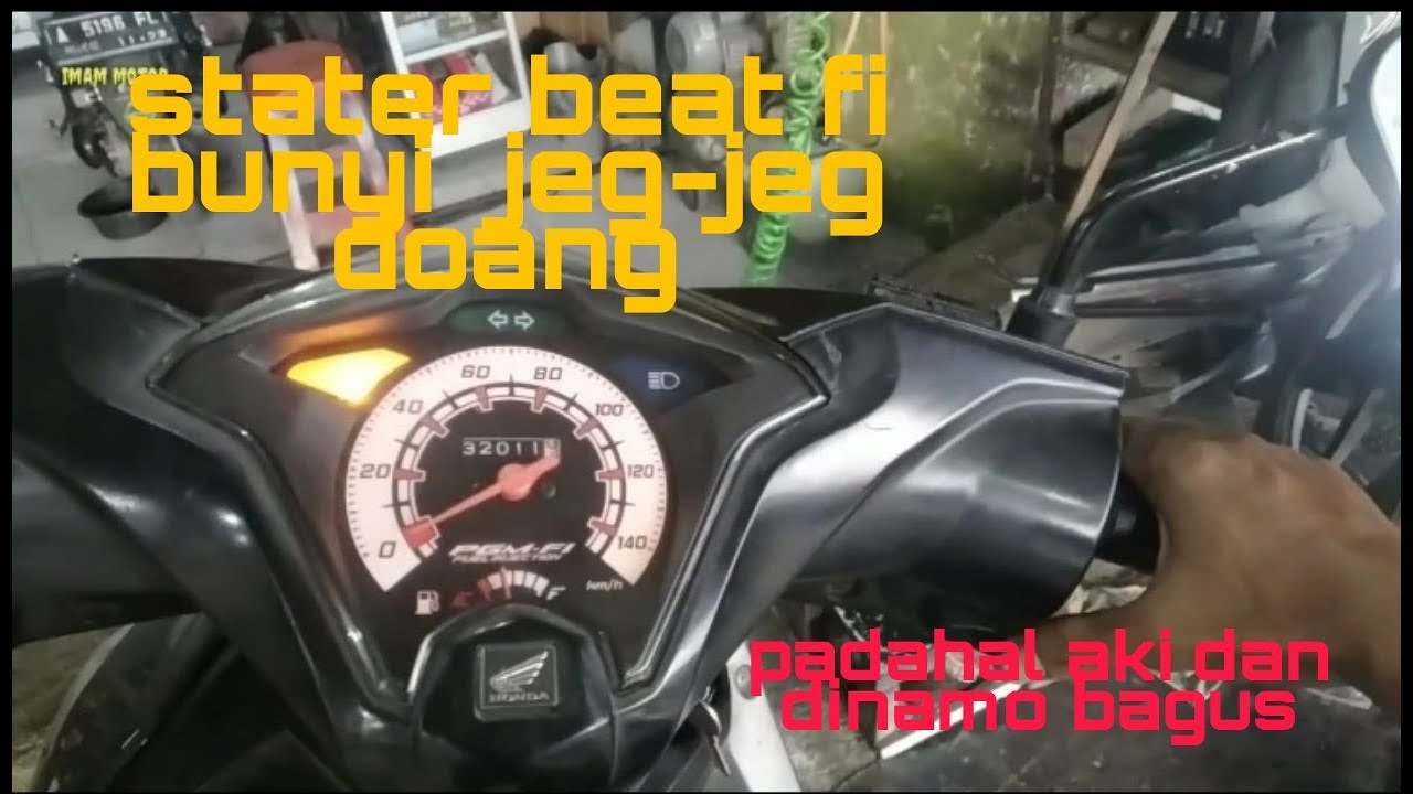 beat fi gak kuat stater. padahal aki bagus, dinamo bagus. (smua komponen stater normal)