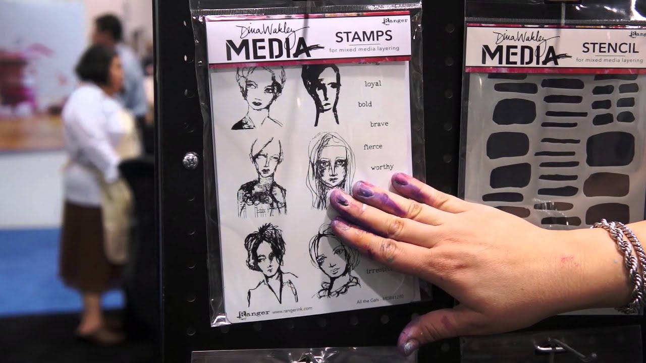 Dina Wakley introduces her new Media line at CHA 2014