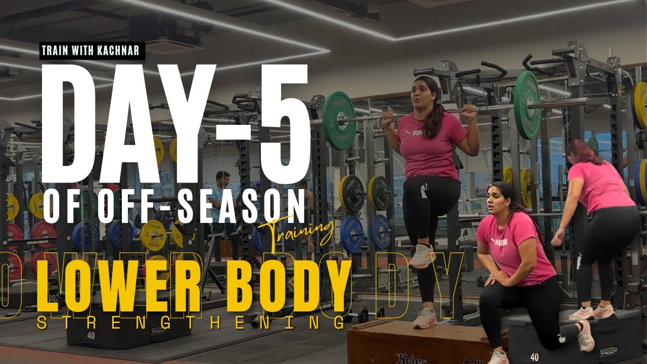Day 5 of my off-season training | Lower body strengthening for Throwers