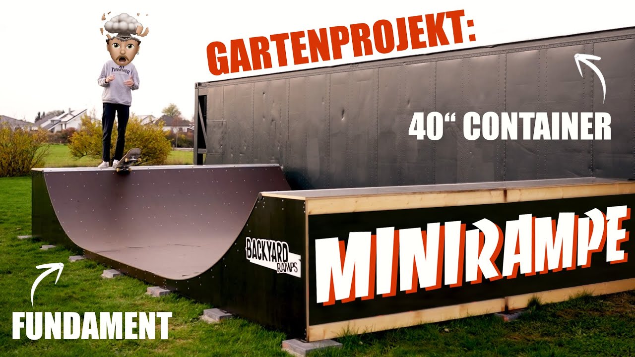Wir bauen eine Minirampe in den Garten und lackieren einen 40