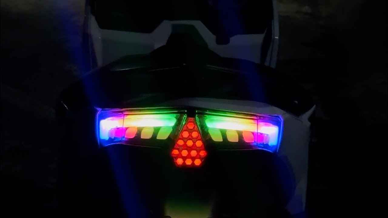 RGB TAIL LIGHT INSTALLED! CLICK 125i!