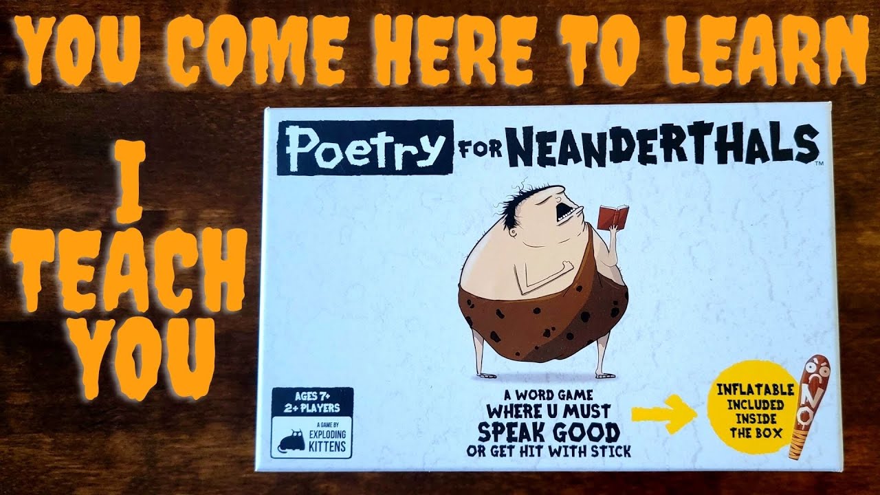 Poetry for Neanderthals - How to Play