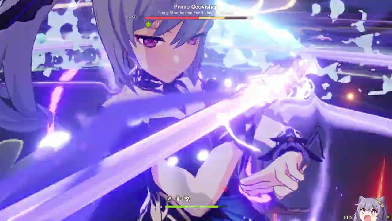 Aggravate C0 Keqing Damage Showcase | One Combo Primo Geovishap | Genshin Impact