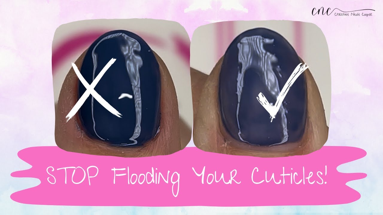 Throw Out What You Learned as a Kid! Stop FLOODING Your Cuticles with Polish! #manicurenails