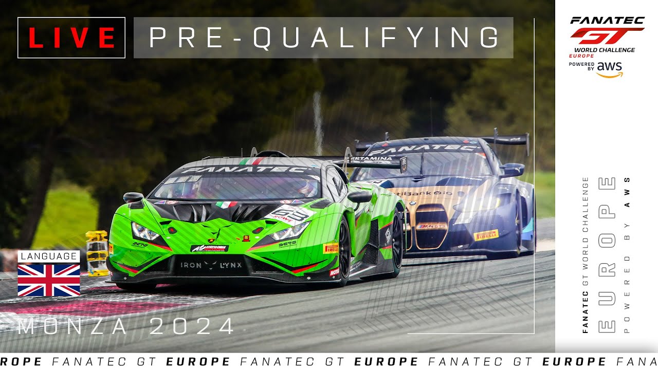 LIVE | Pre-Qualifying | Monza | Fanatec GT Europe 2024 (English)