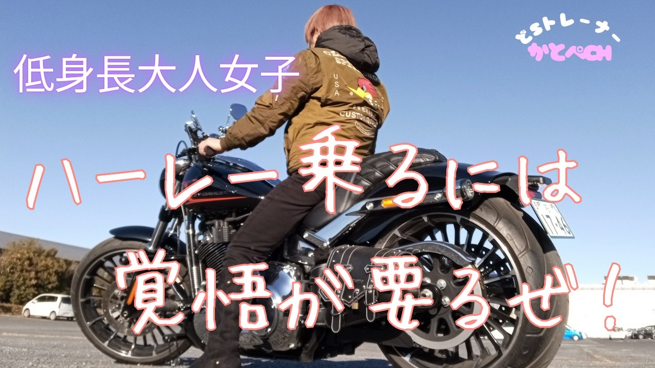 【バイク女子】150cm女子が310kgの巨体を操るためのガチトレ！〘ハーレーブレイクアウト〙