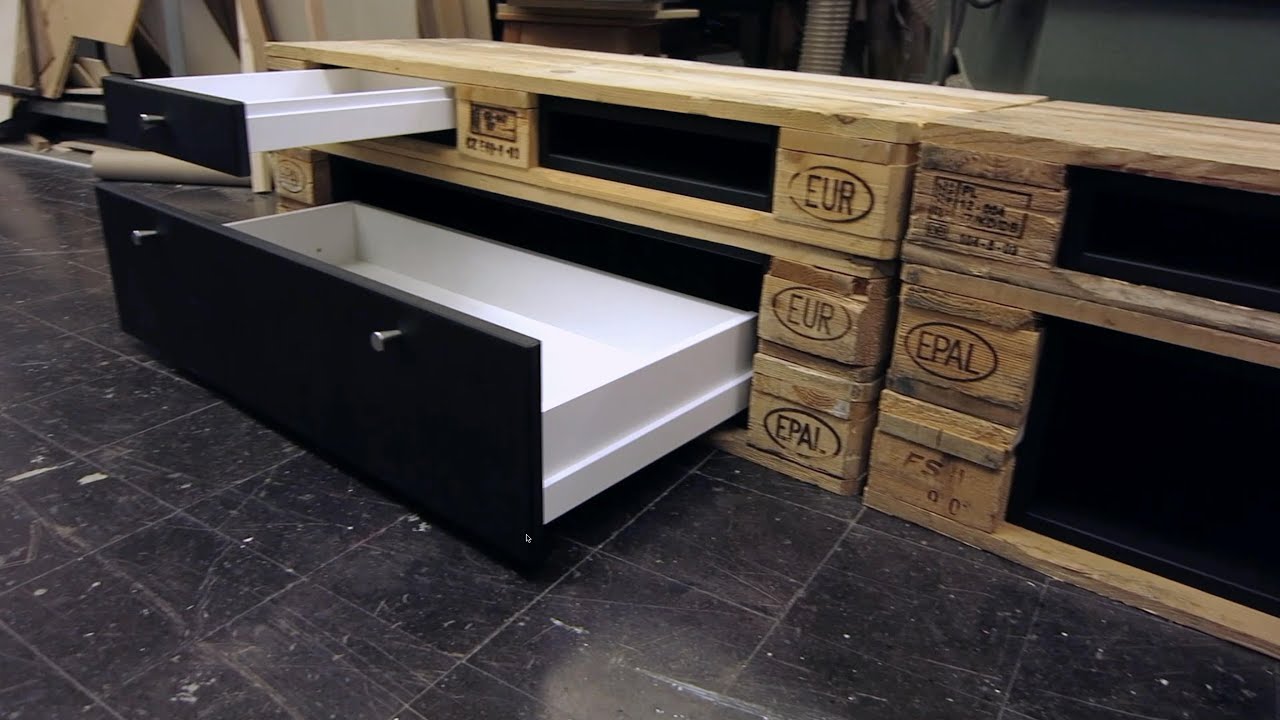 Lowboard aus Paletten bauen | DIY