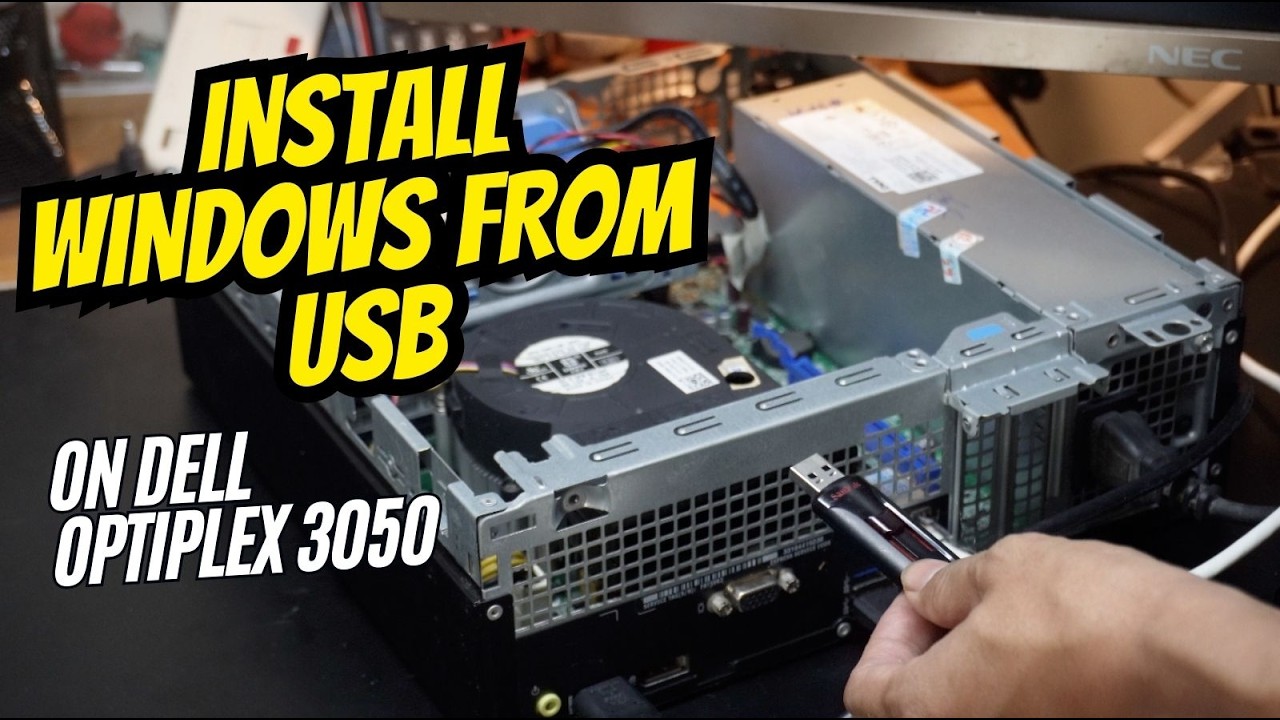 How to Install Windows 10 from USB on Dell Optiplex 3050 | BIOS Setup & Full Guide