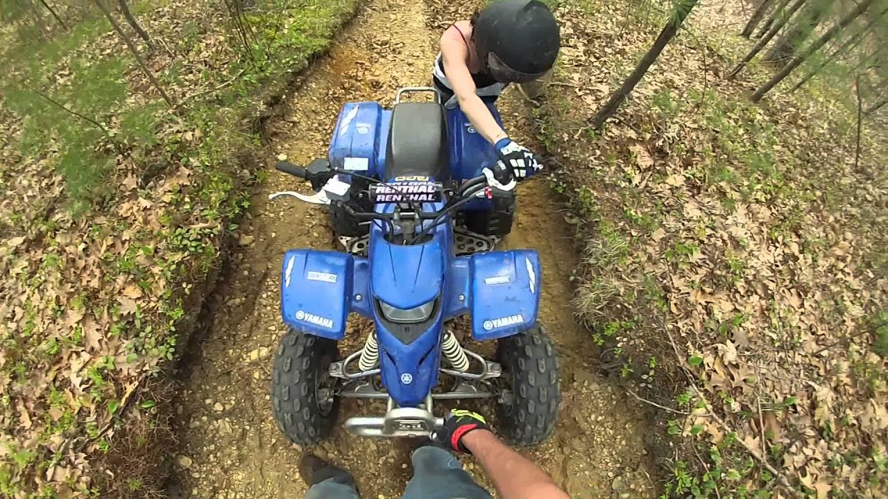 1987 Honda TRX250X Fourtrax & 2004 Yamaha Blaster Ride Part 2 with Hill Troubles!