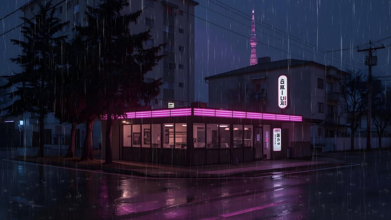 Midnight Rain Anime Lofi ☔ Soft Chill Beats for Deep Sleep