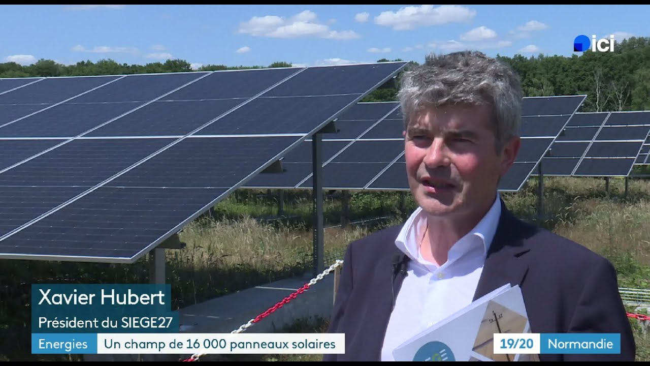 France 3 Ici Normandie  - Transition Euroise du SETOM -  Découvrez le parc photovoltaïque