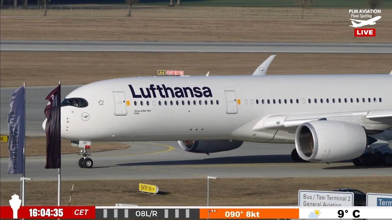🔴 LIVE LH9901 LUFTHANSA 100 YEARS A380 in MUNICH AIRPORT - PLANE SPOTTING LIVESTREAM
