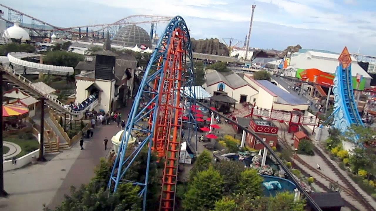 Irn-Bru Revolution Front Seat on-ride HD POV Pleasure Beach, Blackpool
