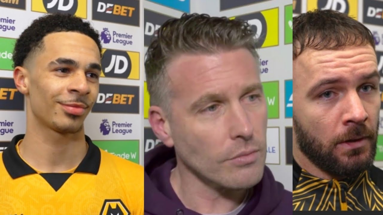 WE OWE IT TO THE FANS! TOM EDOZIE & ROB EDWARDS THANKS SOUTH BANK FOR SUPPORT | WOLVES 2-2 ARSENAL