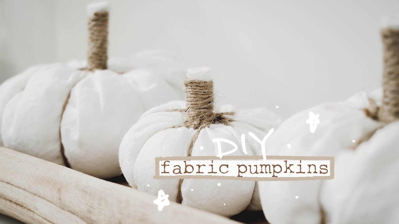 DIY Fabric Pumpkins