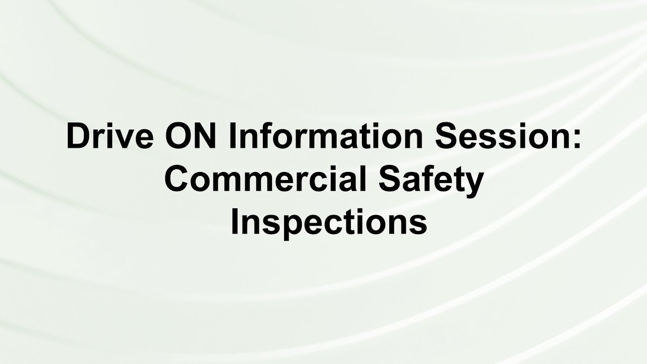 Information Session: Commercial Safety Inspections